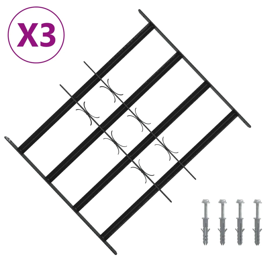 Griglia di sicurezza per finestre con 4 barre trasversali 3 pz CFW3129909