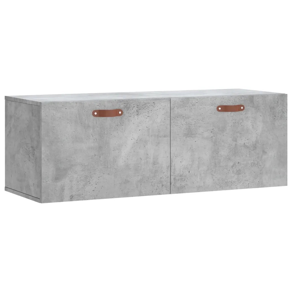 Mobile a Parete Grigio Cemento 100x36,5x35 cm Legno Multistrato 830112