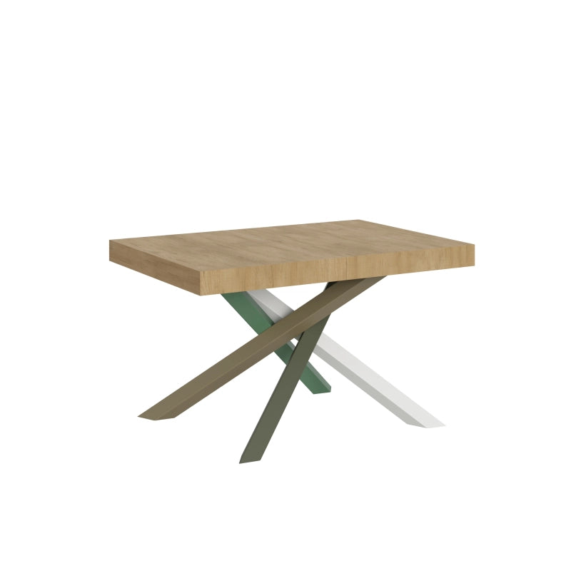 Tavolo allungabile 90x140/244 cm Volantis telaio gambe 4 colori (A) - Quercia Natura