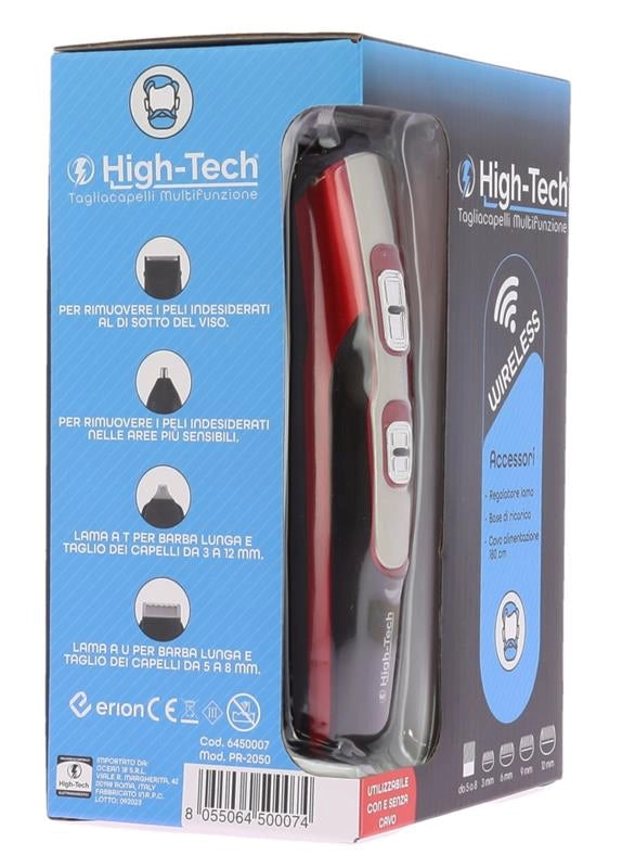 HIGH-TECH TAGLIACAPELLI MULTIFUNZIONE CON BASE 2W