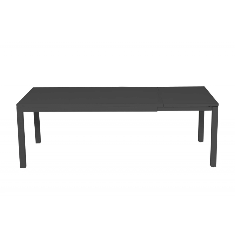 Tavolo alluminio boston allungabile antracite rettangolare cm 160/220x90h76