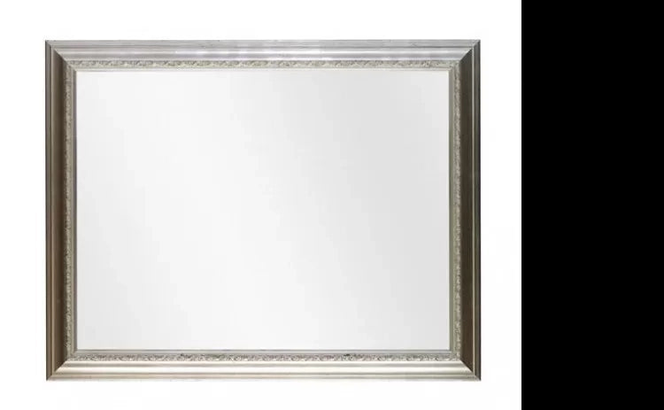 Specchiera in foglia argento rettangolare- misure:72 x 92 x 3