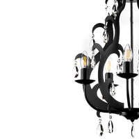 Lampadario Jane 5 luci Nero