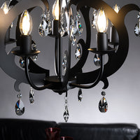 Lampadario Jane 5 luci Nero