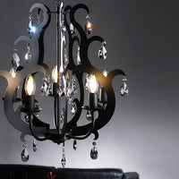 Lampadario Jane 5 luci Nero