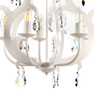 Lampadario Jane 5 luci Bianco