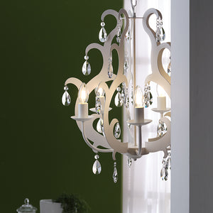 Lampadario Jane 5 luci Bianco