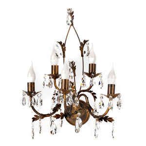 Applique 5 luci Teresa Bronzo