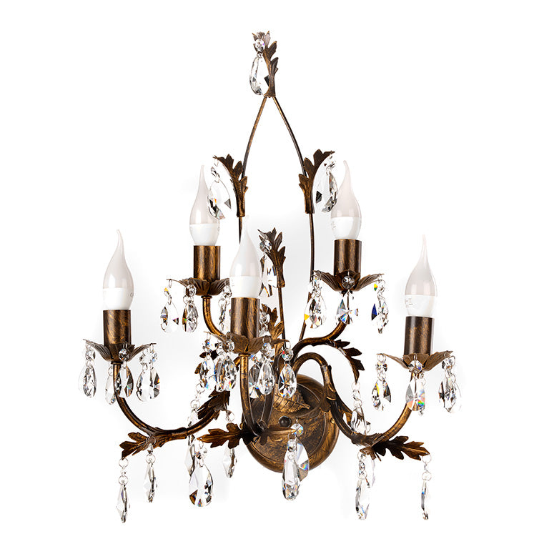 Applique 5 luci Teresa Bronzo