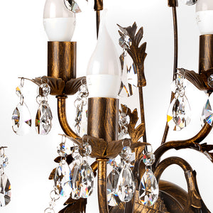 Applique 5 luci Teresa Bronzo