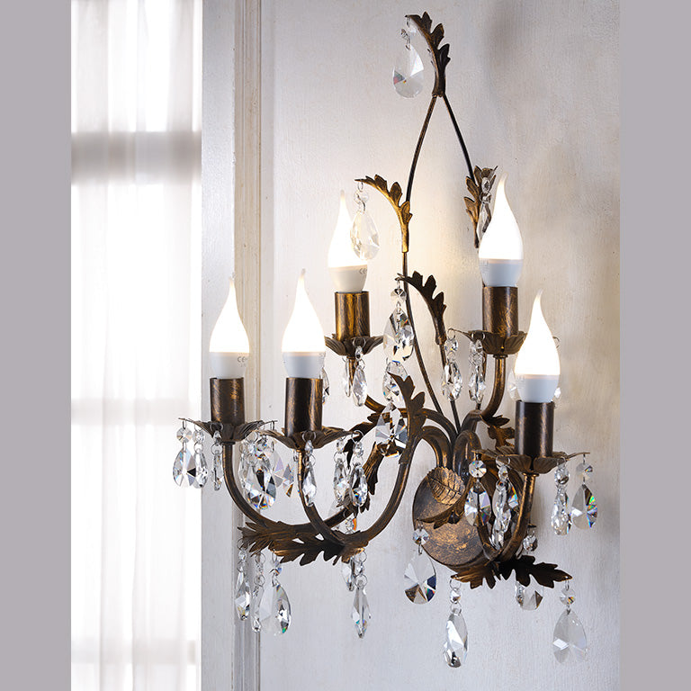 Applique 5 luci Teresa Bronzo