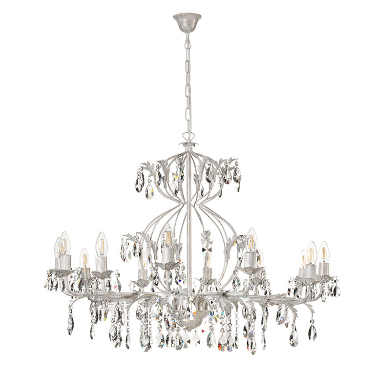 Lampadario 12 luci Teresa Avorio