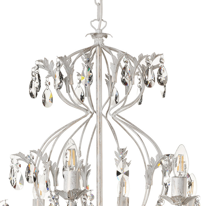 Lampadario 12 luci Teresa Avorio