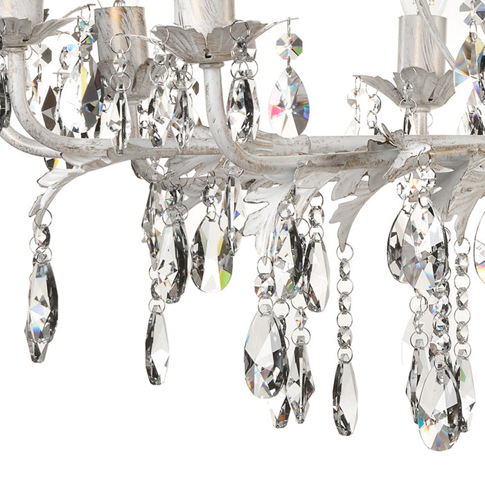 Lampadario 12 luci Teresa Avorio