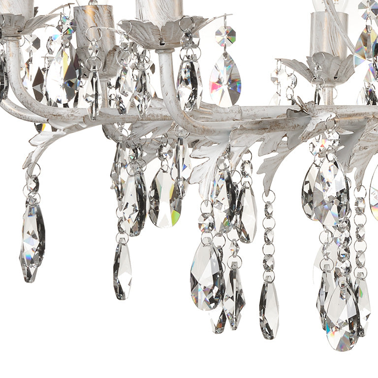 Lampadario 12 luci Teresa Avorio