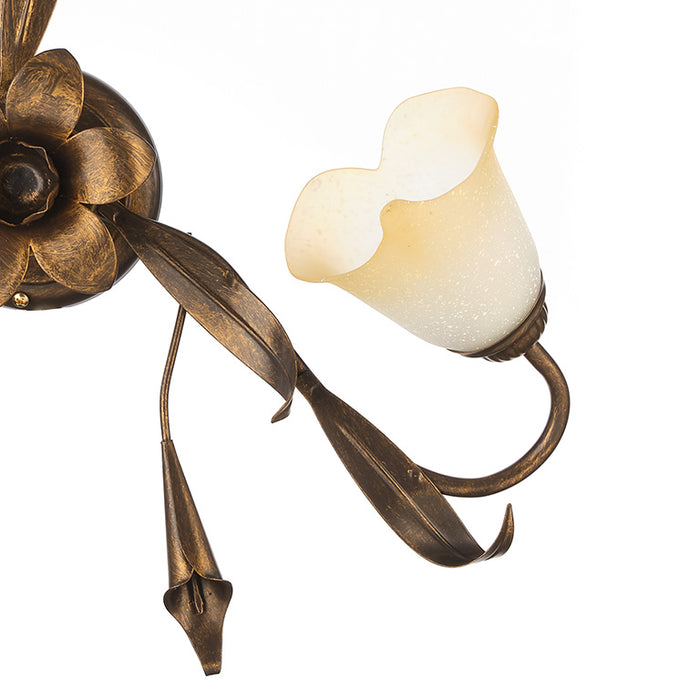 Plafoniera 3 luci Lucrezia Bronzo