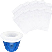 Skimmer universale per bagni, set da 30 pezzi, adatti per ceste e filtri, in nylon universale per la raccolta di impurità.
