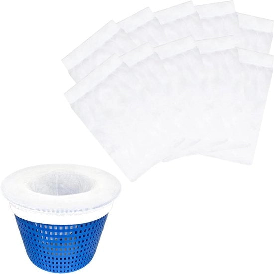 Skimmer universale per bagni, set da 30 pezzi, adatti per ceste e filtri, in nylon universale per la raccolta di impurità.