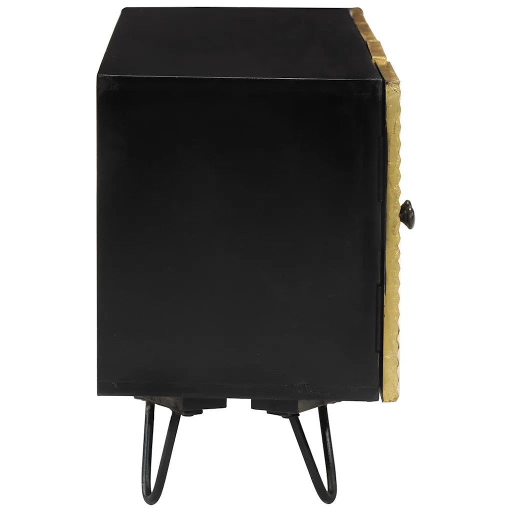 Mobile Porta TV 110x30x45 cm in Legno Massello di Mango