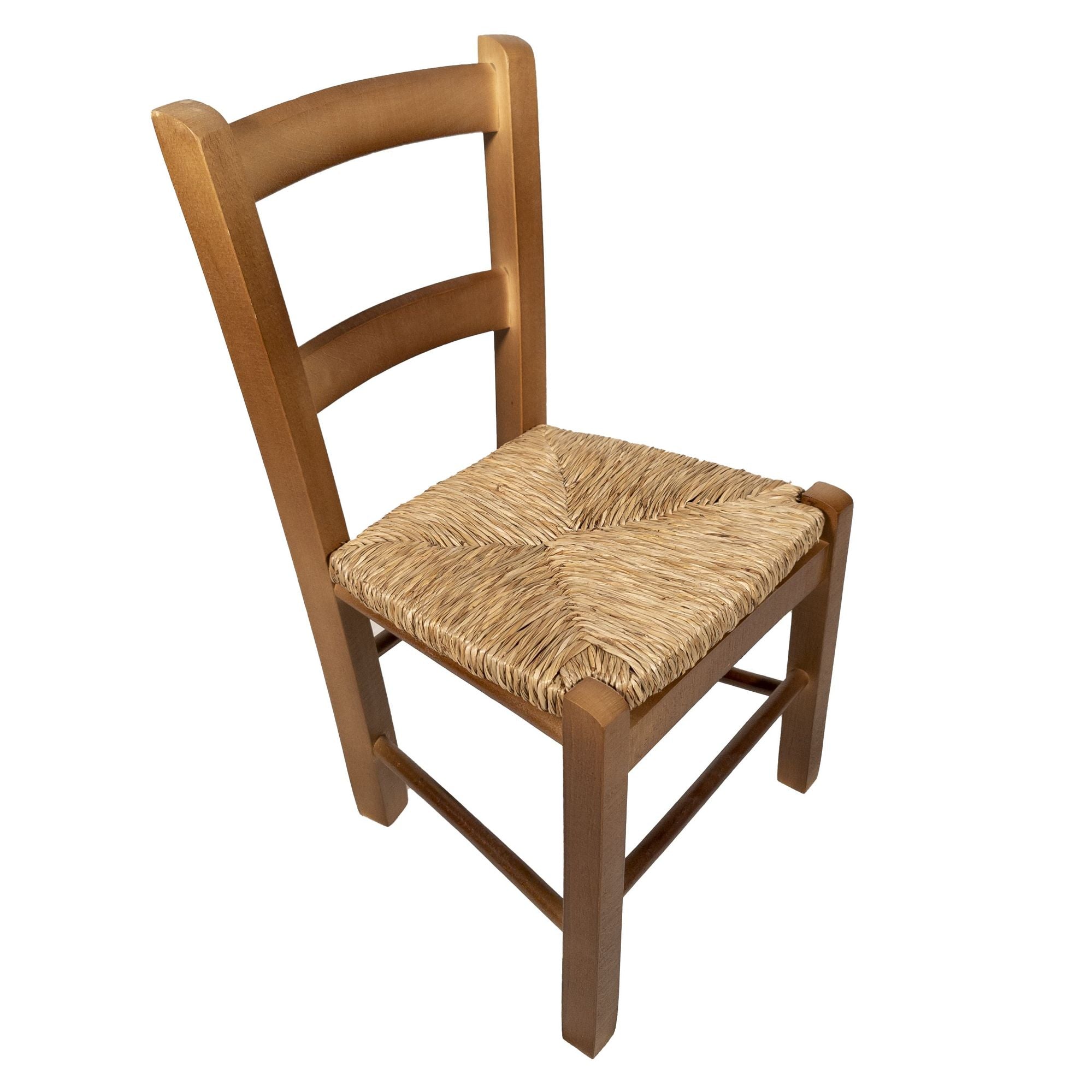 Sediolina bimbo seduta paglia color noce h30