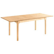 Tavolo da pranzo allungabile in legno di frassino chiaro MDF 160/200 x 90 cm Piano impiallacciato in frassino Tavolo da cucina