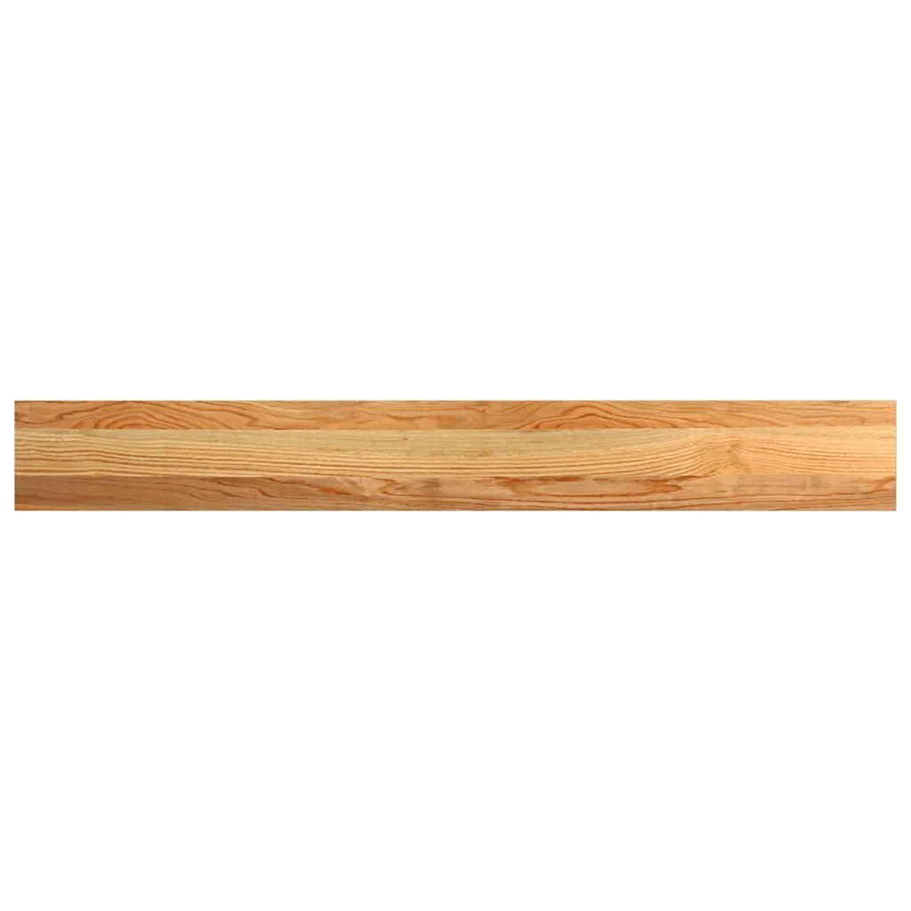Davanzali 2 pz Marrone Chiaro 120x15x2 cm Legno Massello Rovere 4009130