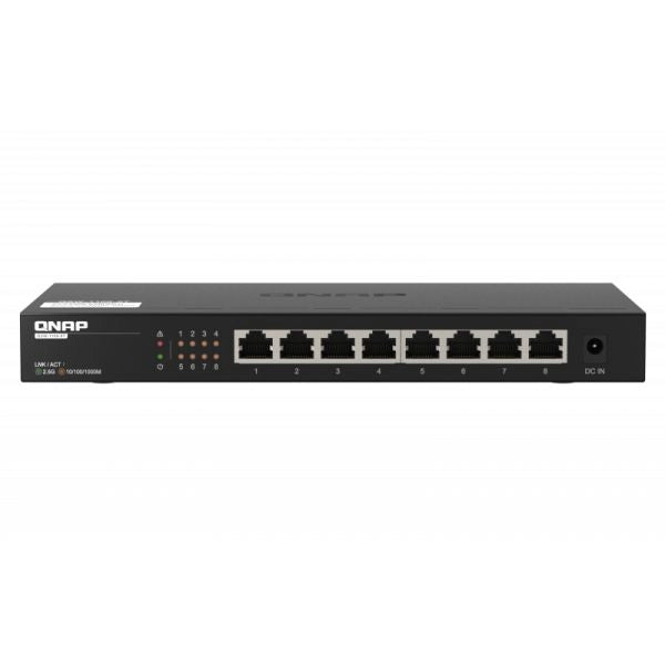 Qnap qsw-1108-8t switch di rete non gestito 2.5g ethernet (100/1000/2500) nero
