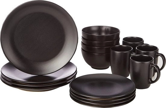 Servizi di lusso - set di servizio da 4 persone - set da tavola - piatti, ciotole, tazze set - sostenibile - qualità premium