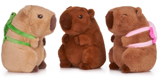 Peluche Capibara con zainetto animaletto 20 cm,1 pezzo modello casuale,Eta 0+