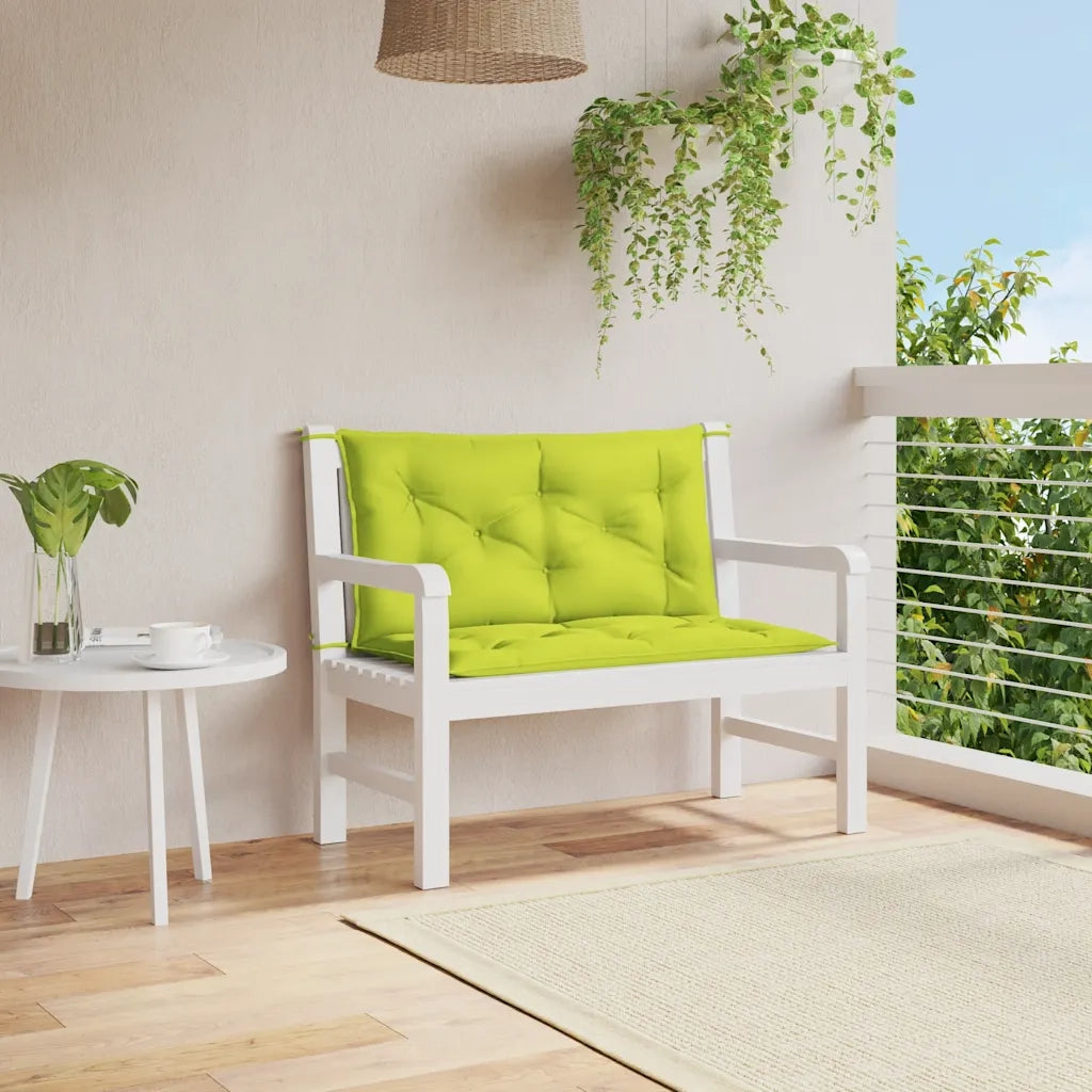 Cuscino Panca Verde Intenso 100x(50+50)x7cm in Tessuto Oxford 315003