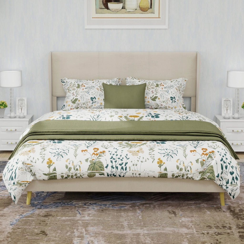 Letto imbottito 140x200 beige - Xylo - Minimalista