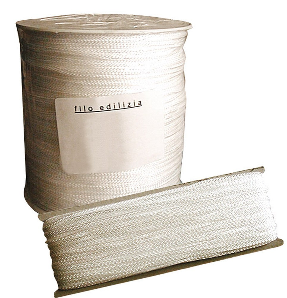 filo per edilizia stabilizzato ai raggi uv col. bianco  mt. 50 cod:ferx.vit14590