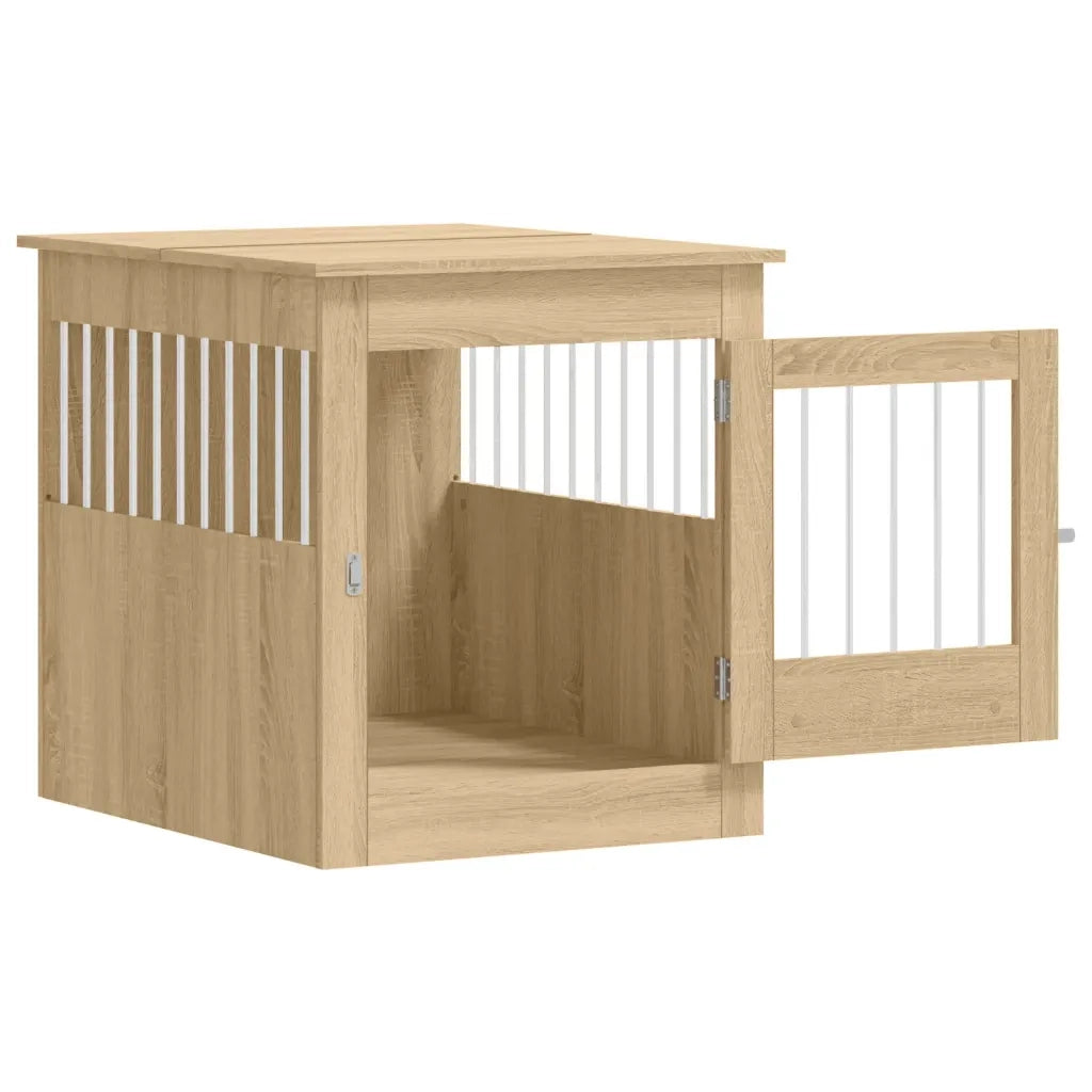 Gabbia Cani Arredamento Rovere Sonoma 64,5x80x71cm Multistrato CFW7999158