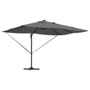 Ombrello | Parasolne Antracite 352 x 251 x 265 cm Poliestere e Alluminio