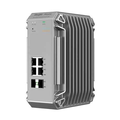 Reyee cloud industrial switch l2 full managed ip40. 4x1ge poe+ power budget 120w 2xsfp - RG-NIS3100-4GT2SFP-HP