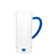 Zafferano Caraffa Teca Mare Collezione Artigianale in Vetro Borosilicato Soggetto Riccio di Mare - Design Elegante per Tavola, Trasparente e Colorato