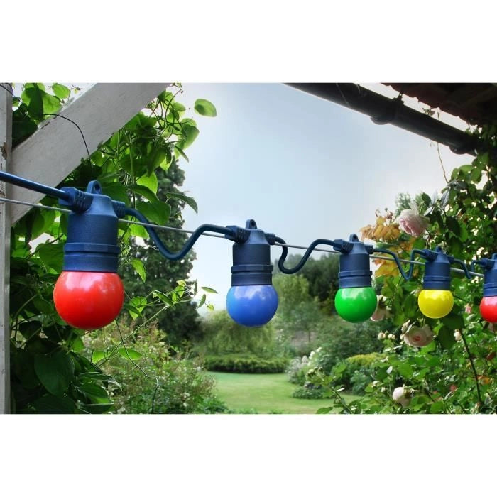 Ghirlanda - Colorado - 5 m - Lampadine colorate - Nero