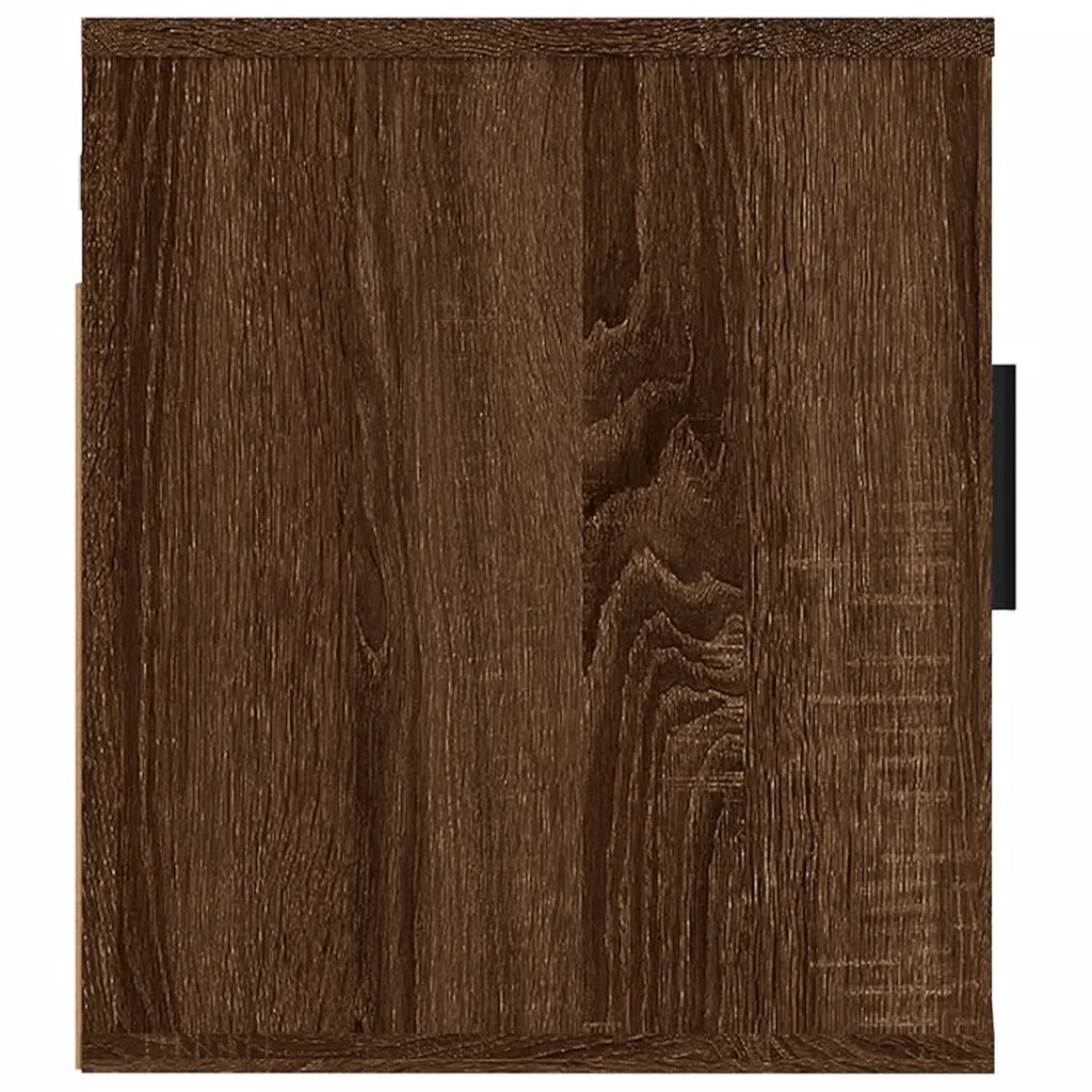 Mobili Porta TV a Parete 2 pz Rovere Marrone 40x34,5x40 cm 816655