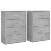 Buffet credenza cassettiera armadio mobile contenitore organizer per cucina soggiorno salotti set da 2 60 x 31 x 84 cm legno ingegnerizzato grigio 02_0036860