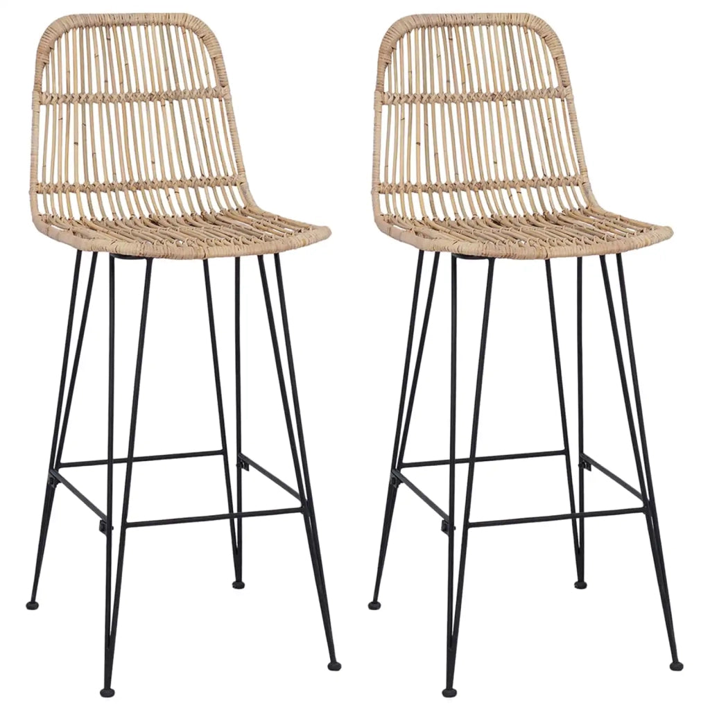 Sgabello da bar 2 pcs Naturale 44 x 55 x 109 cm 42033210