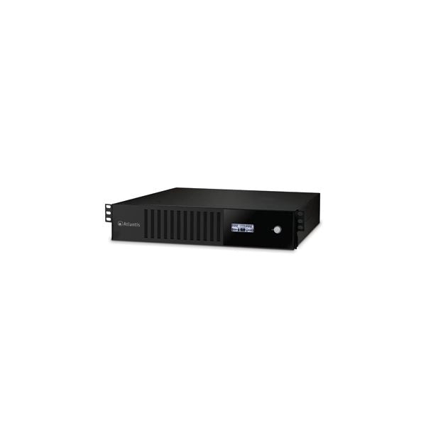 Ups atlantis a03-hp3001-rc 3000va (1800w) server rack-2u sinewave line interactive con avr boost e buck lcd 8*iec sw contr. incl