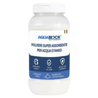 POLVERE SUPERASSORBENTE PER ACQUA E FANGO AQUADRY 500 GR AQUABLOCK