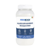 POLVERE SUPERASSORBENTE PER ACQUA E FANGO AQUADRY 250 GR AQUABLOCK