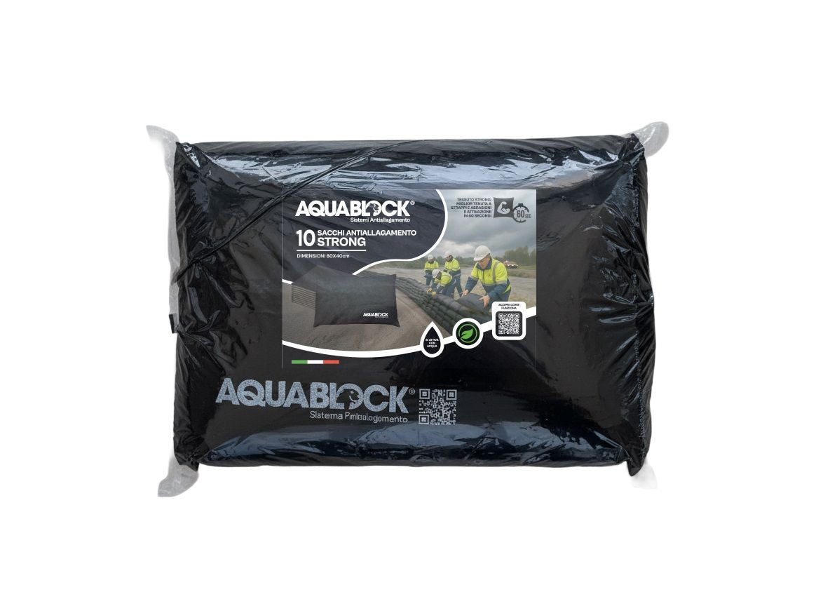 SACCHI STRONG AUTOESPANDENTI ANTIALLAGAMENTO 60X40CM AQUABLOCK CONFEZIONE 10 PZ
