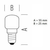 LAMPADINA PERA PICCOLA A LED 1,5W LUCE ROSSA E14 BOT LIGHTING