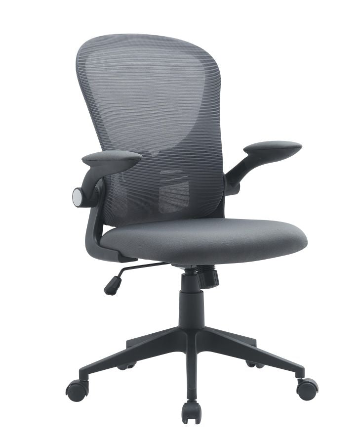 POLTRONA UFFICIO CON BRACCIOLI GRIGIA KEMPTON BIZZOTTO 61X58X109H CM