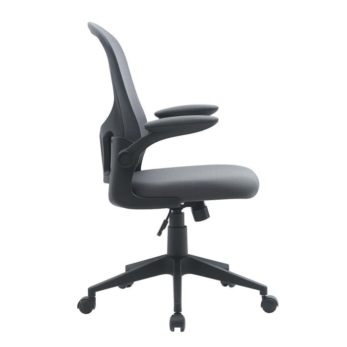 POLTRONA UFFICIO CON BRACCIOLI GRIGIA KEMPTON BIZZOTTO 61X58X109H CM