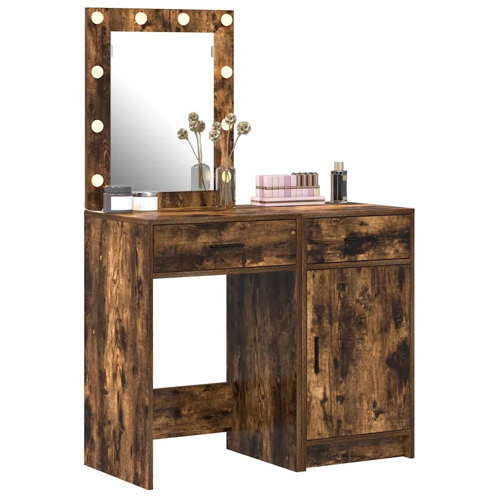 Tavolo da Trucco con cassetto 2 pcs Marrone 50 x 41 x 135 cm 3334240