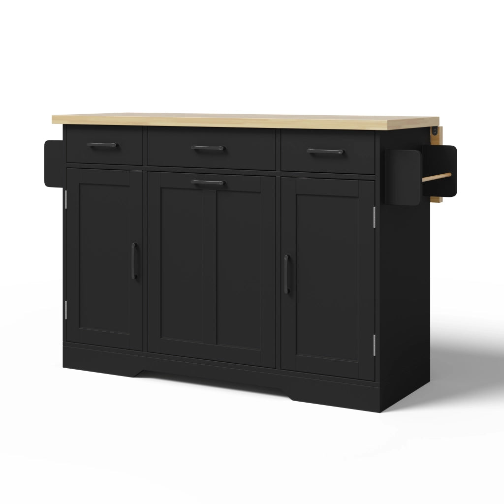 Isola Cucina Mobile con Piano Ribaltabile e Cassetto ¨C MINIMAL ¨C Bianco, 120x45x87 cm