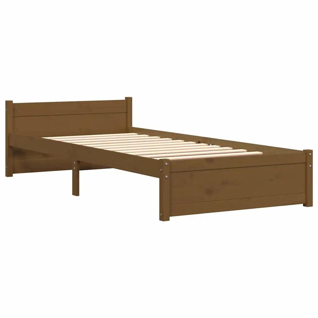 Giroletto senza Materasso-Struttura Letto Ambra in Legno Massello 75x190 cm 404442